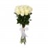 Букет цветов "Из белых роз 80 см под ленту"
